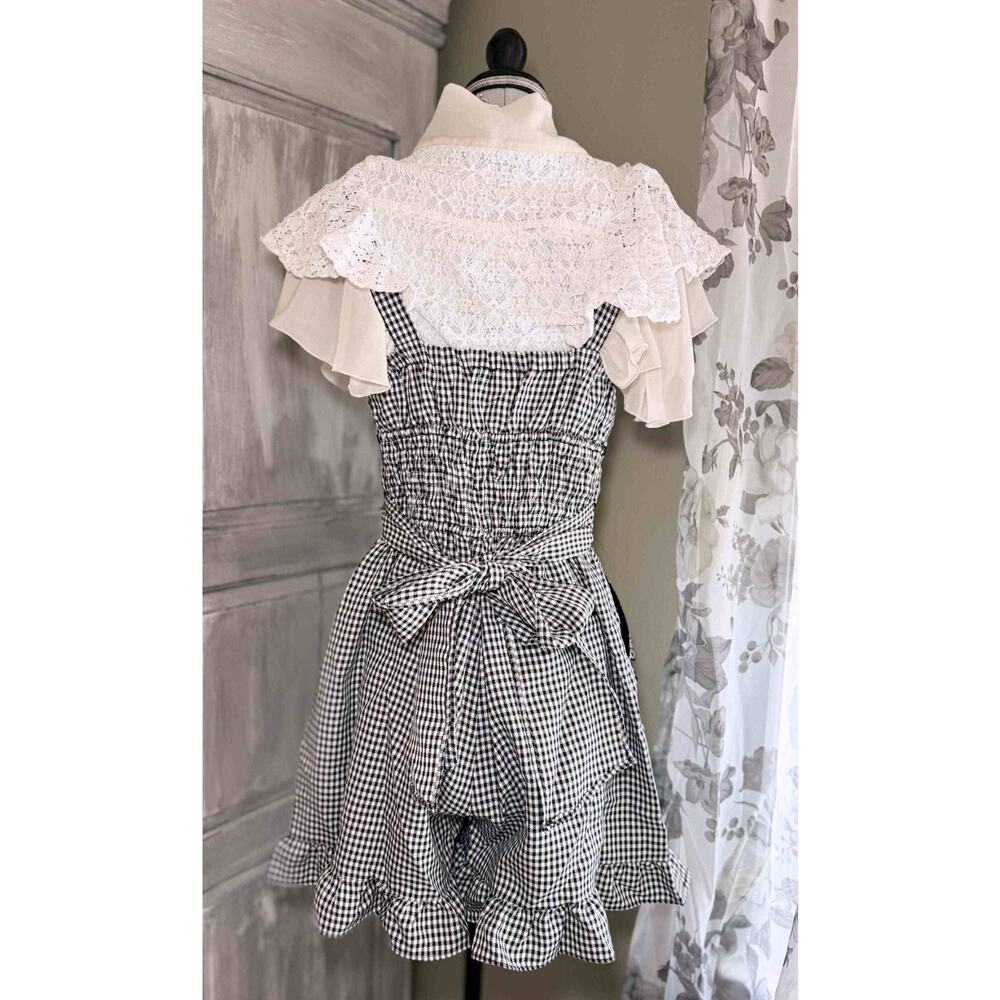Liz Lisa Frill Ribbon Salopettes Axes Femme Blouse Jfashion Gyaru Himekaji Japan - Picture 3 of 16